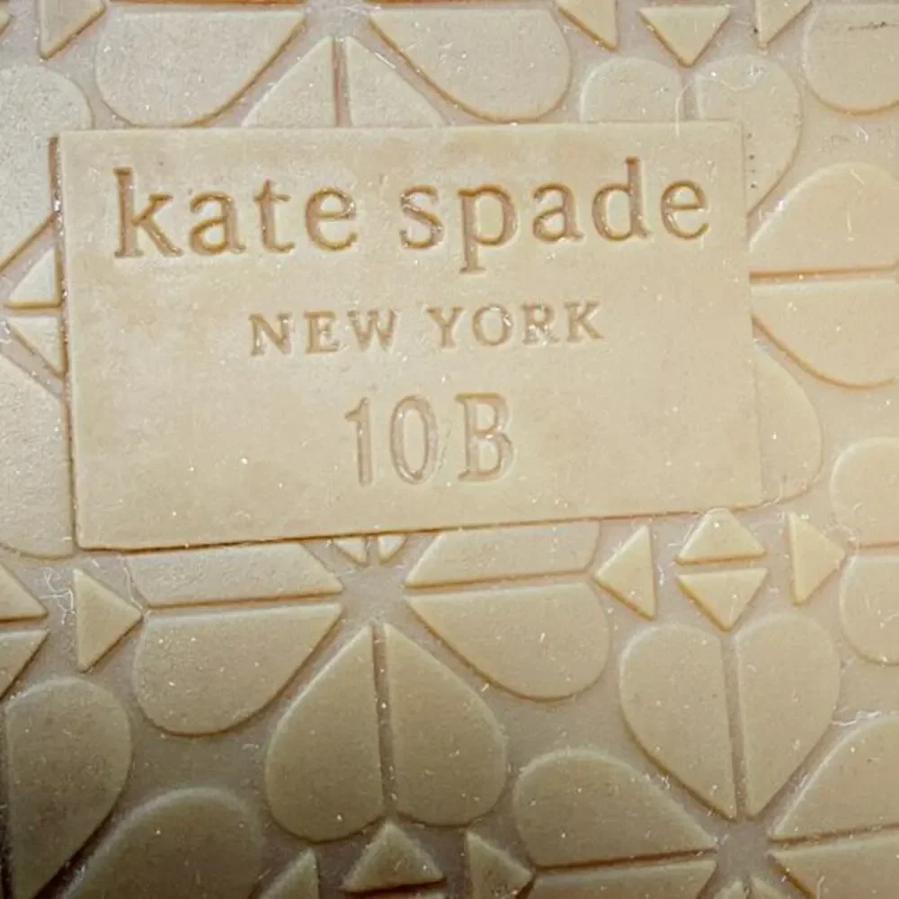 Kate‎ Spade New York Gwen Perforated Floral Espadrille Flats Ivory 10B Boho Chic